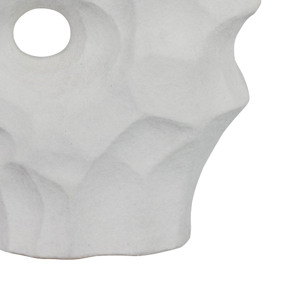 Joel Abstract Sculpted Vase with Textured Organic Form