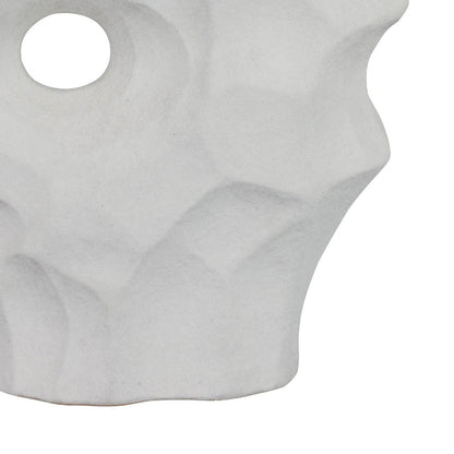 Joel Abstract Sculpted Vase with Textured Organic Form