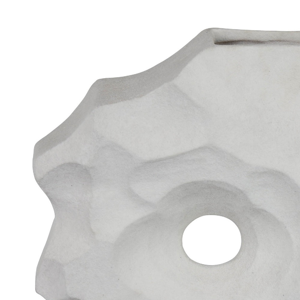 Joel Abstract Sculpted Vase with Textured Organic Form