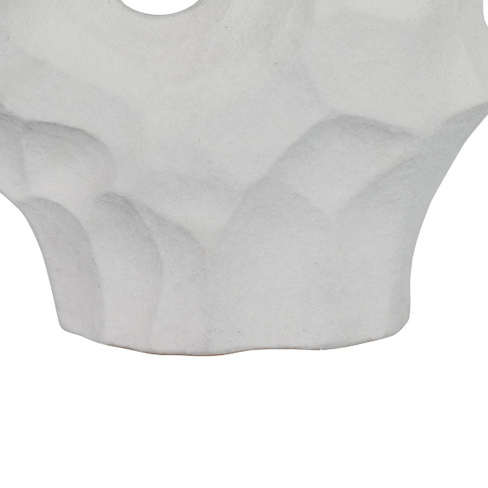 Joel Abstract Sculpted Vase with Textured Organic Form