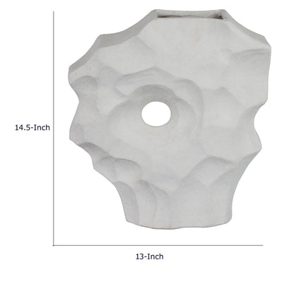Joel Abstract Sculpted Vase with Textured Organic Form