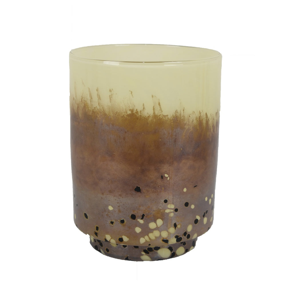 Sophie Vase with Frosted Gradient, Speckled Base