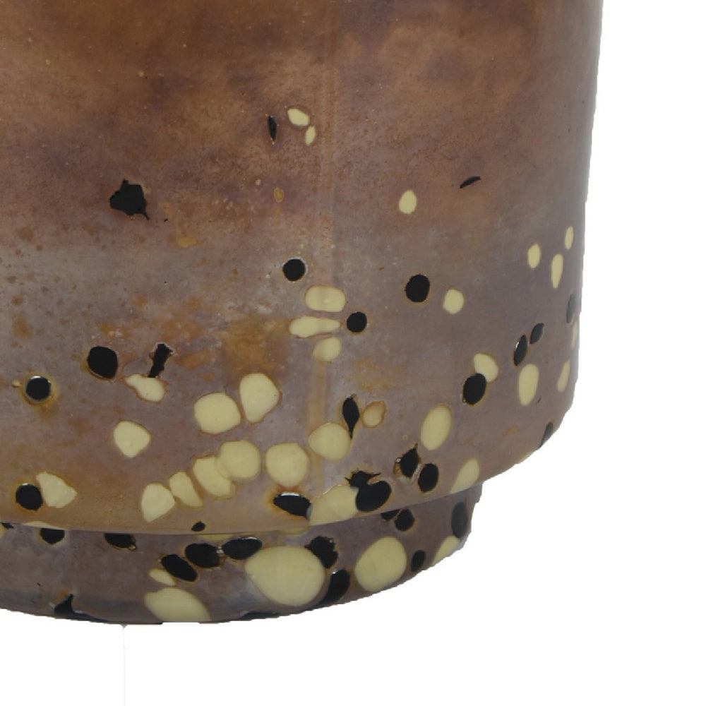 Sophie Vase with Frosted Gradient, Speckled Base