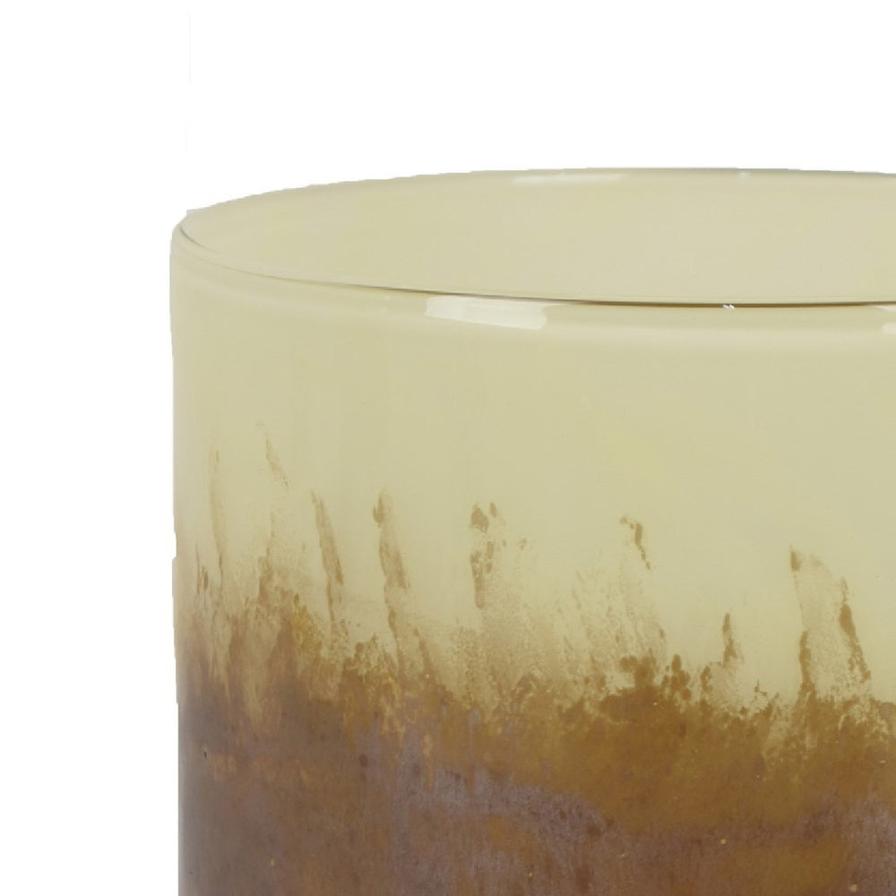 Sophie Vase with Frosted Gradient, Speckled Base