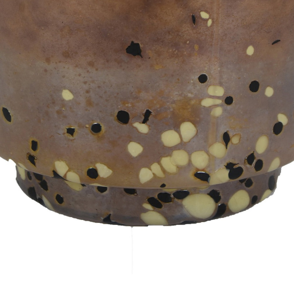 Sophie Vase with Frosted Gradient, Speckled Base
