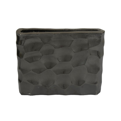 Posy Decorative Block Vase with Hammered Texture