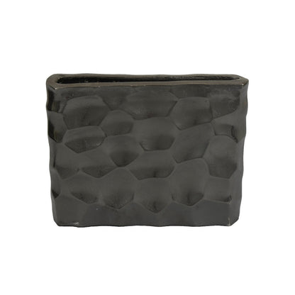 Posy Decorative Block Vase with Hammered Texture