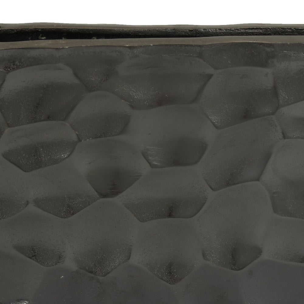 Posy Decorative Block Vase with Hammered Texture