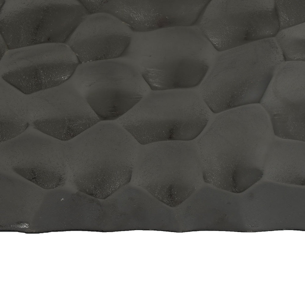 Posy Decorative Block Vase with Hammered Texture