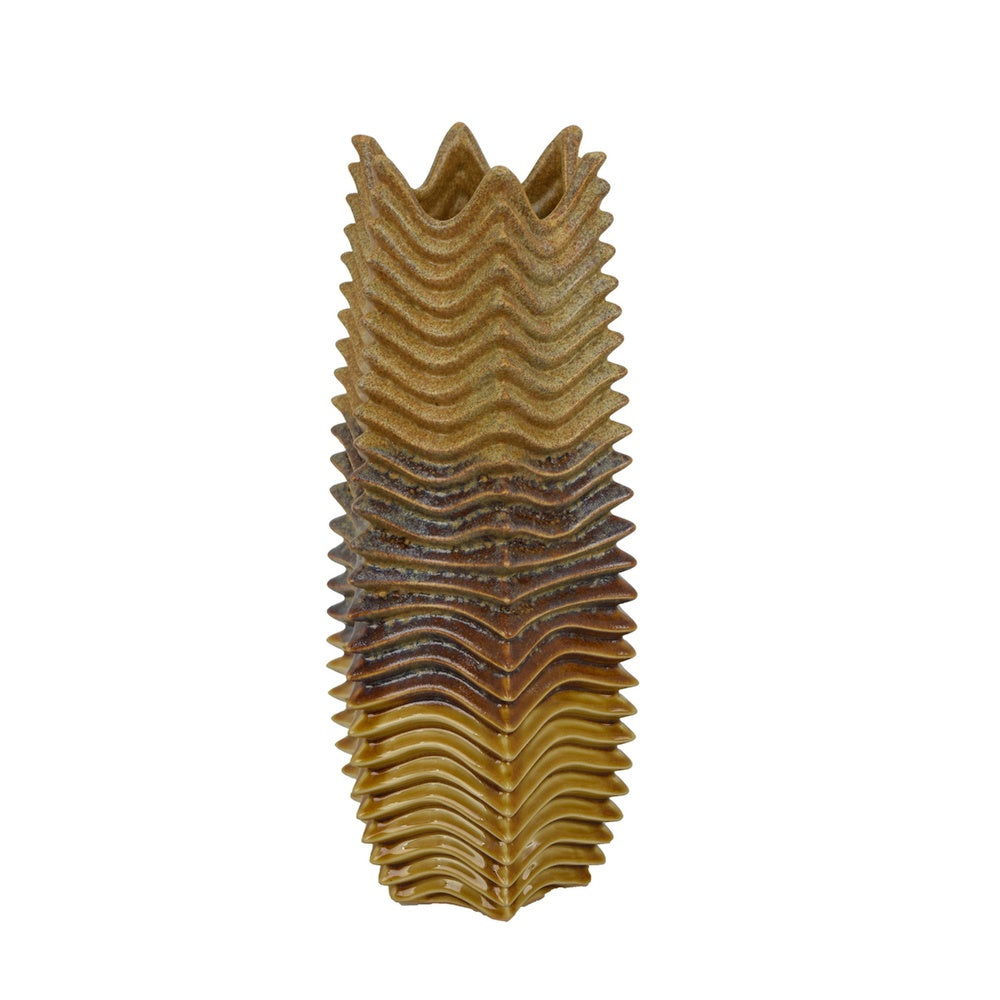 Barny Decorative Vase with Layered Waves