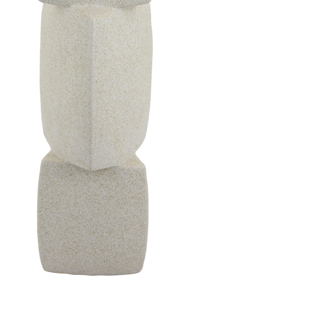 Emery Sculptural Vase with Geometric Details