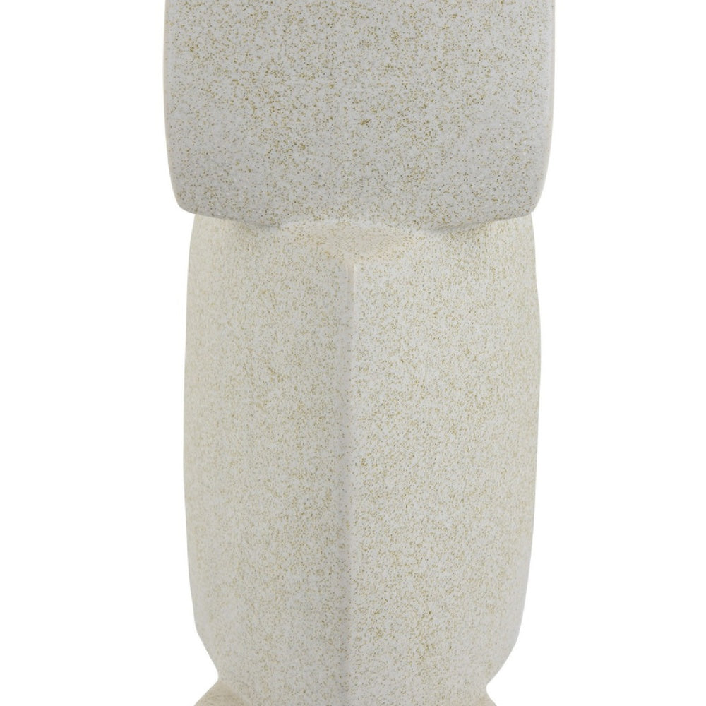 Emery Sculptural Vase with Geometric Details