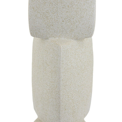 Emery Sculptural Vase with Geometric Details