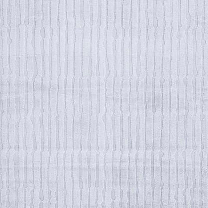 Worly 5x7 Medium Area Rug, Polyester Faux Fur, Subtle Stripe Gray