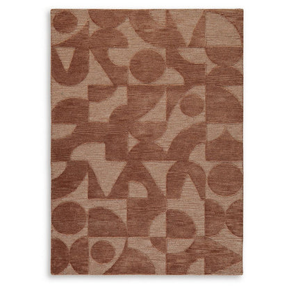 Perry Hand-Tufted Medium Area Rug with Geometric Design