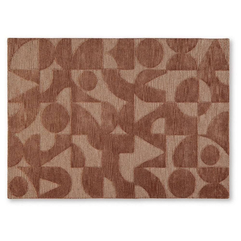 Perry Hand-Tufted Medium Area Rug with Geometric Design