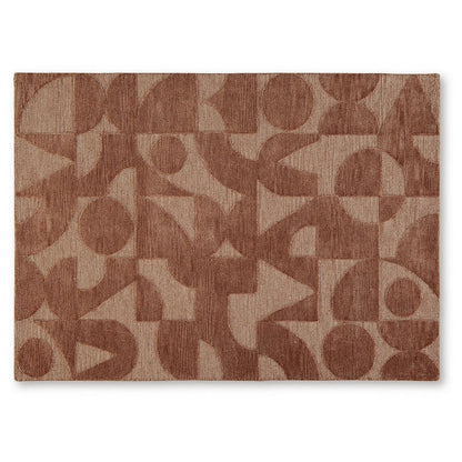 Perry Hand-Tufted Medium Area Rug with Geometric Design