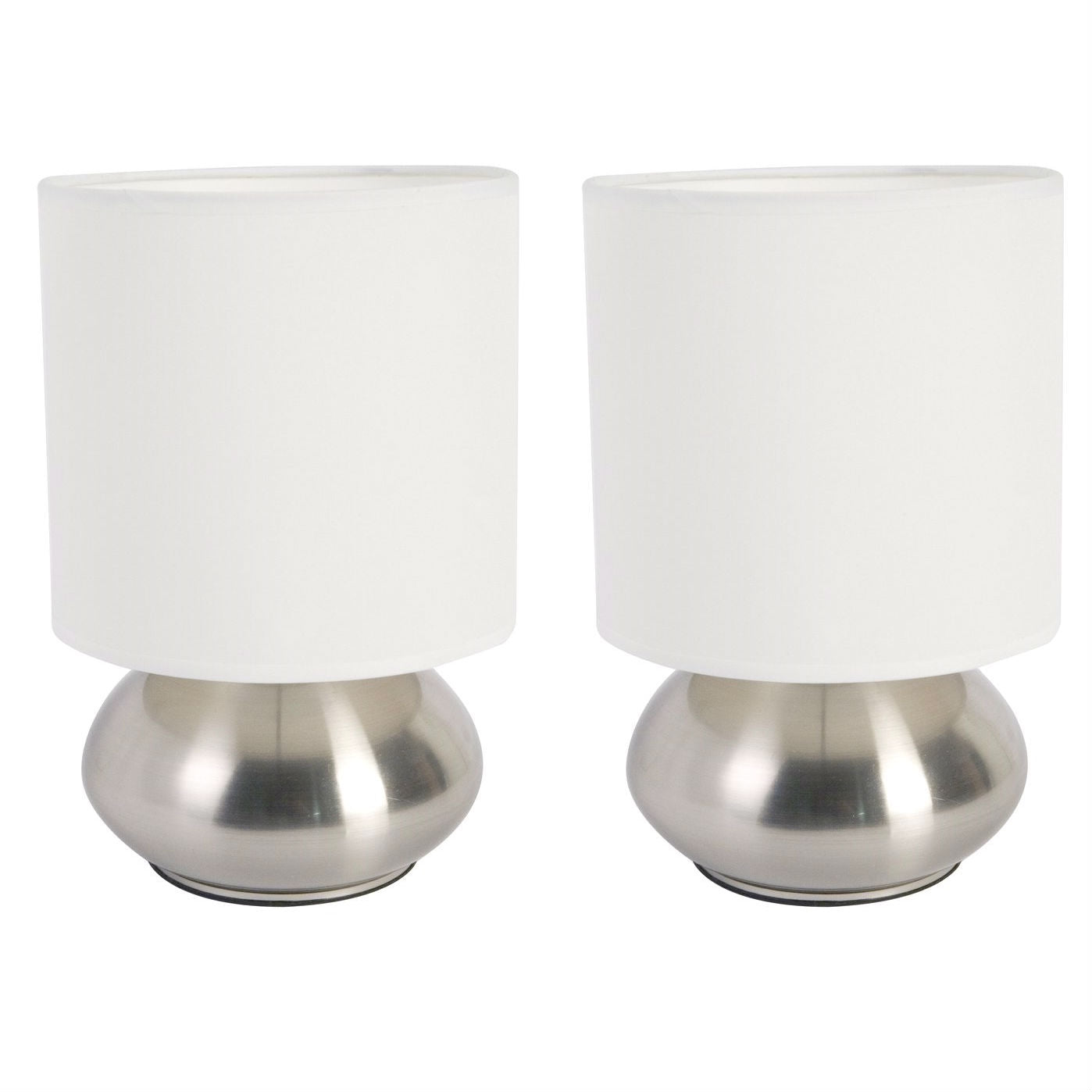 Set of 2 Bedroom Table Lamp Night Light with Touch On Off Sensor