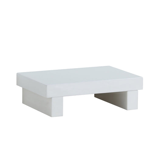 Finely Designed Contemporary Solid Wood Night Stand, Glossy White