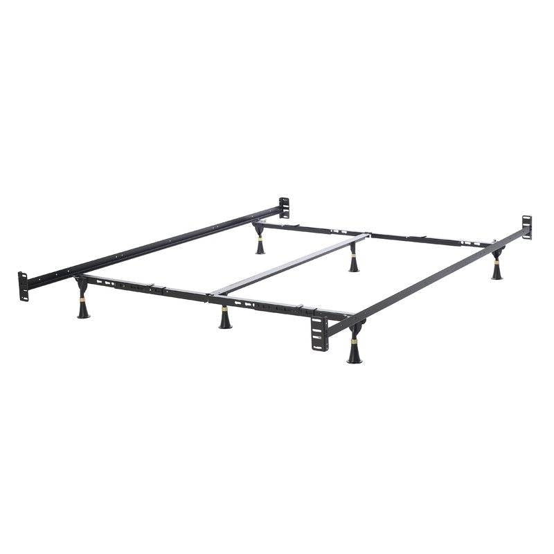 California King Steel Metal Bed Frame with Headboard and Footboard Brackets — Chic Home-Decor