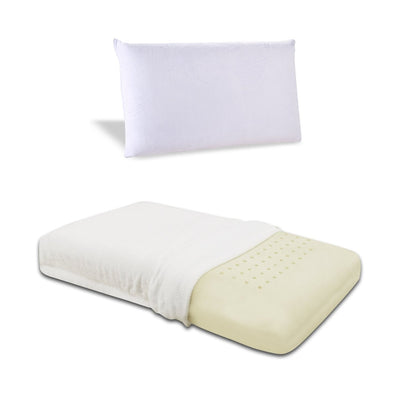 Queen size Ventilated Memory Foam Pillow with Cover - Medium Firm