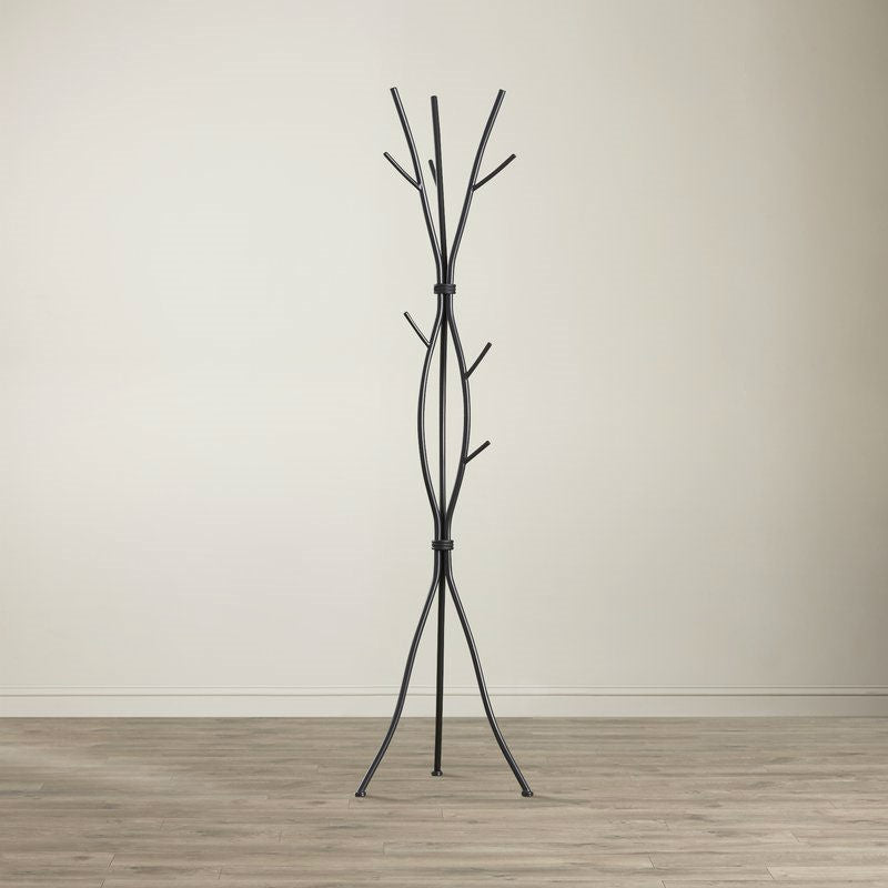 Black Metal Tree Branch Style Coat Rack