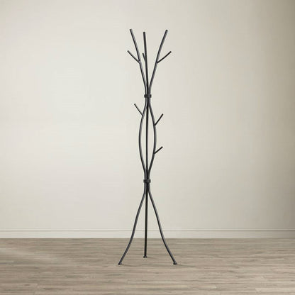 Black Metal Tree Branch Style Coat Rack