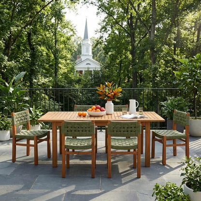 Penny Outdoor Side End Table, 19 Inch Glass Top, Black Rope Woven Base
