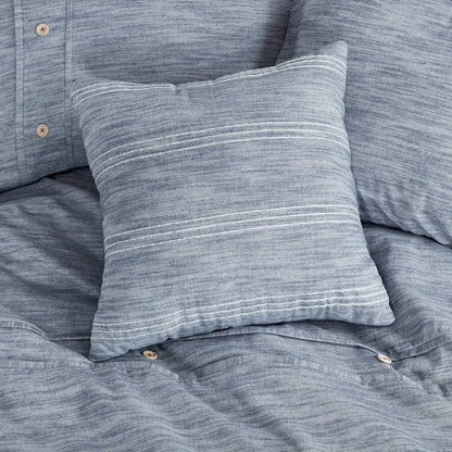 King / California King 5-Piece Cotton Farmhouse Blue Comforter Set