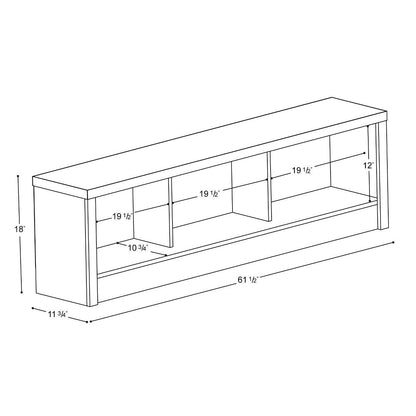 Bedroom Storage Bench Footboard in Espresso Wood Finish