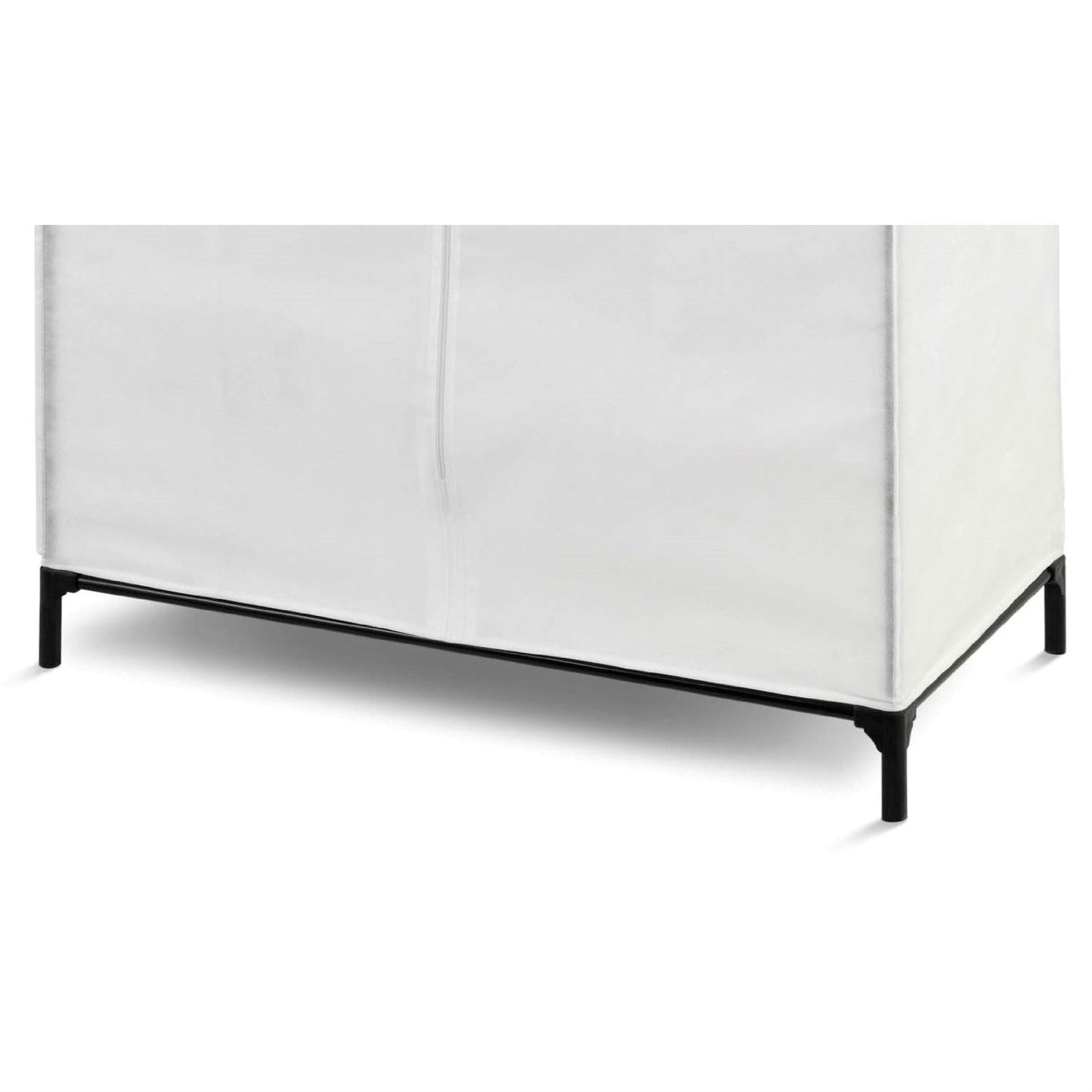 36-inch White Portable Closet Clothes Organizer Wardrobe