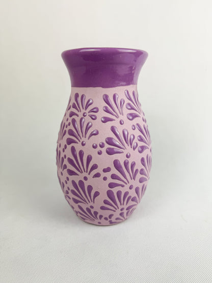 Talavera Style Flower Vase 9 Inch - Engobe Florero