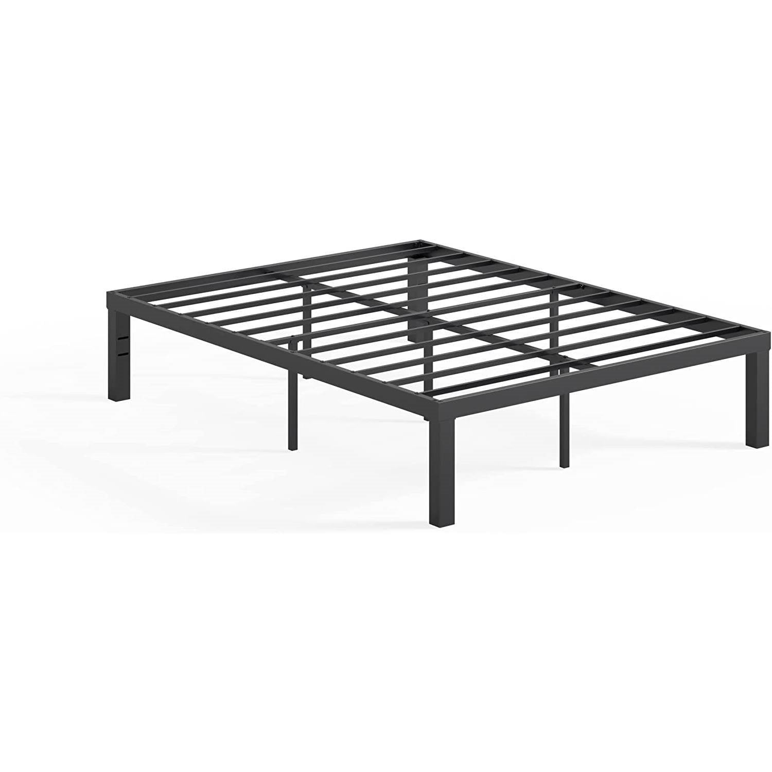 Full size Modern 16-inch Heavy Steel Metal Platform Bed Frame — Chic Home-Decor