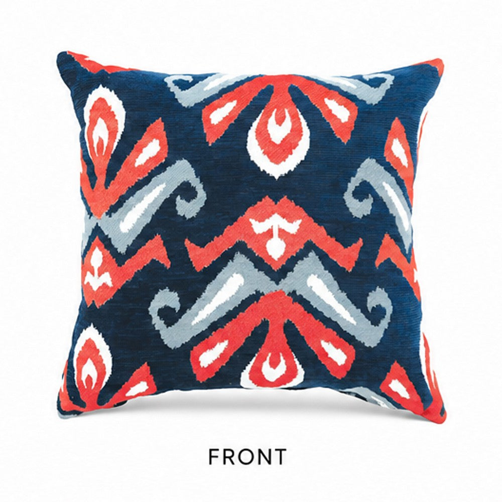 LALA Contemporary Big Pillow, Multicolor Finish, Set of 2