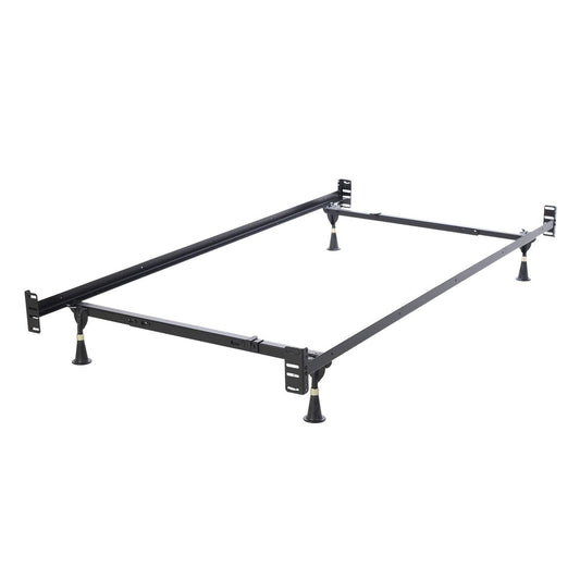 Twin/Full Adjustable Metal Bed Frame with Headboard Footboard Brackets — Chic Home-Decor