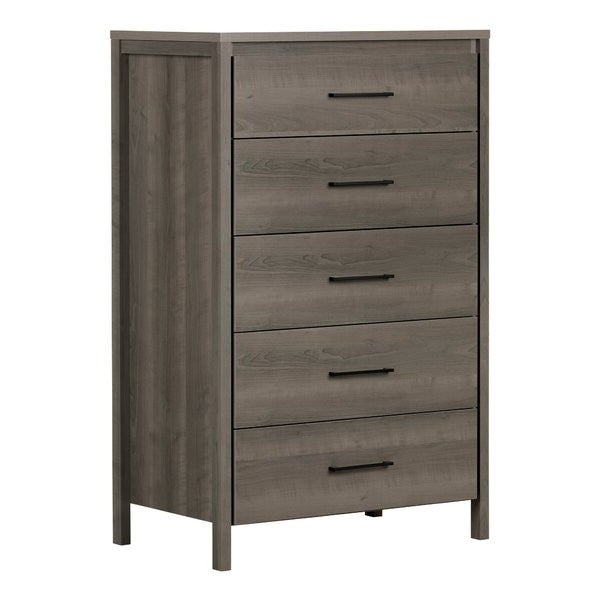 Modern Grey 5 Drawer Storage Chest — Chic Home-Decor