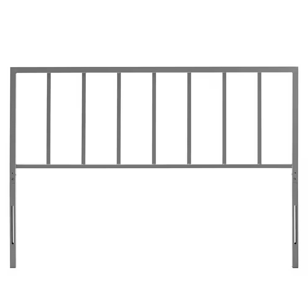 Full size Modern Classic Grey Metal Headboard