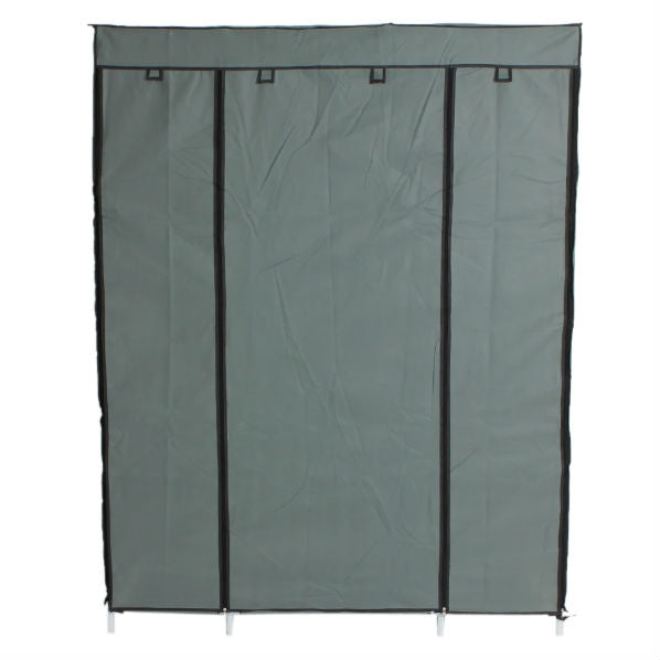 Grey 52-inch Portable Closet Wardrobe Shelving Unit