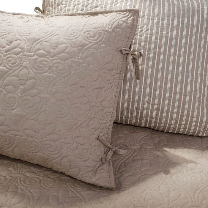 Khaki Microfiber 6 Piece Reversible Daybed Cover Set