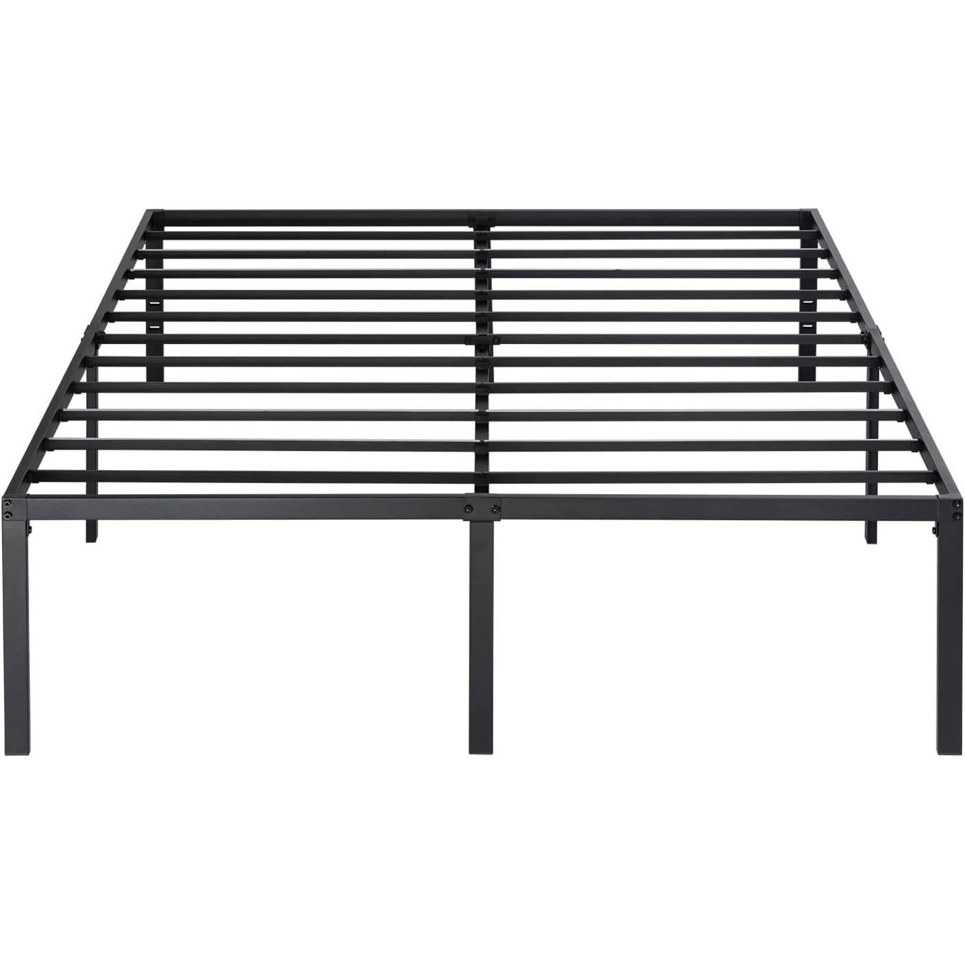 King 18-inch Metal Platform Bed Frame with Under-Bed Storage Space — Chic Home-Decor