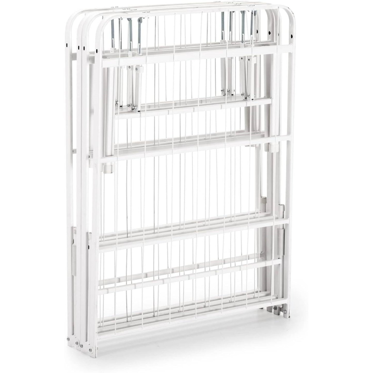 King Size White Metal Heavy Duty Platform Bed Frame