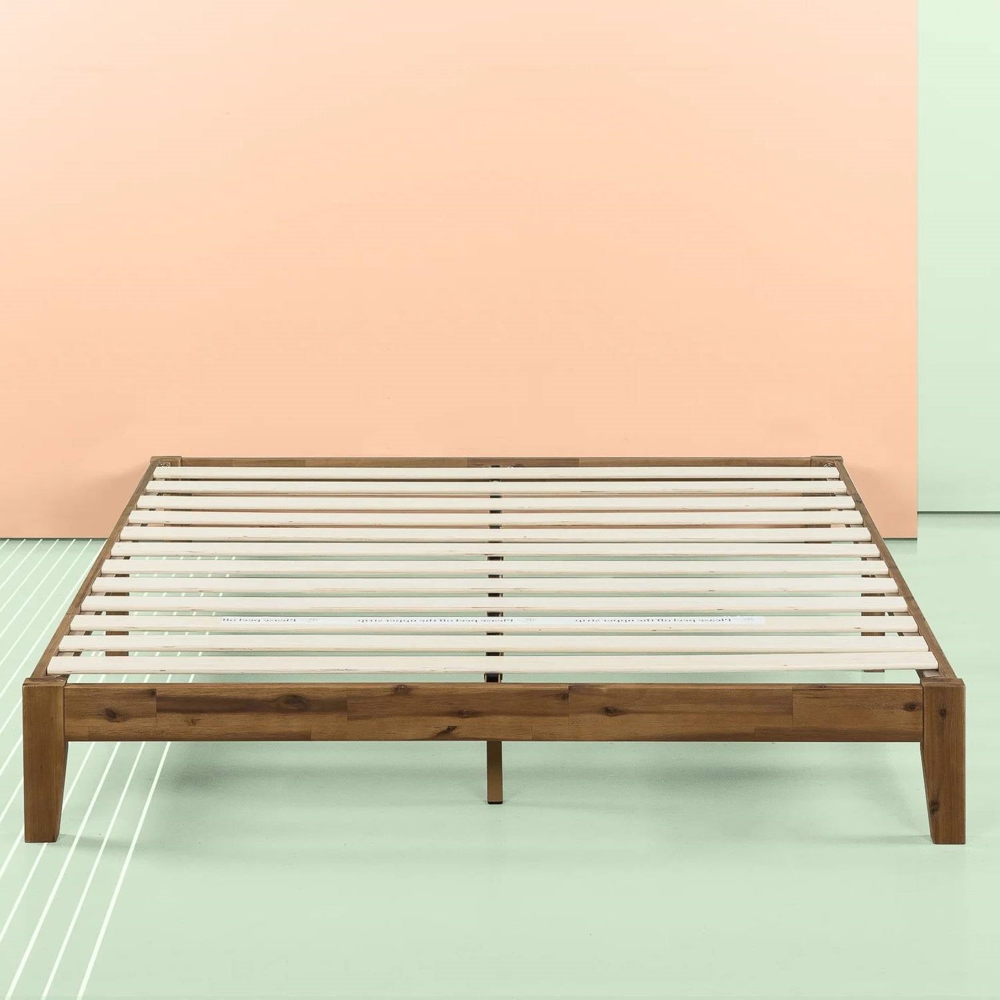 King Simple Modern Solid Wood Platform Bed Frame - 700 lb. Weight Capacity — Chic Home-Decor