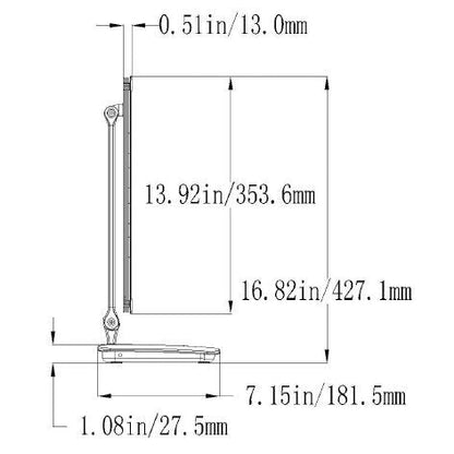 LED Table Lamp Dimmable Touch Switch Folding Desk Lamp
