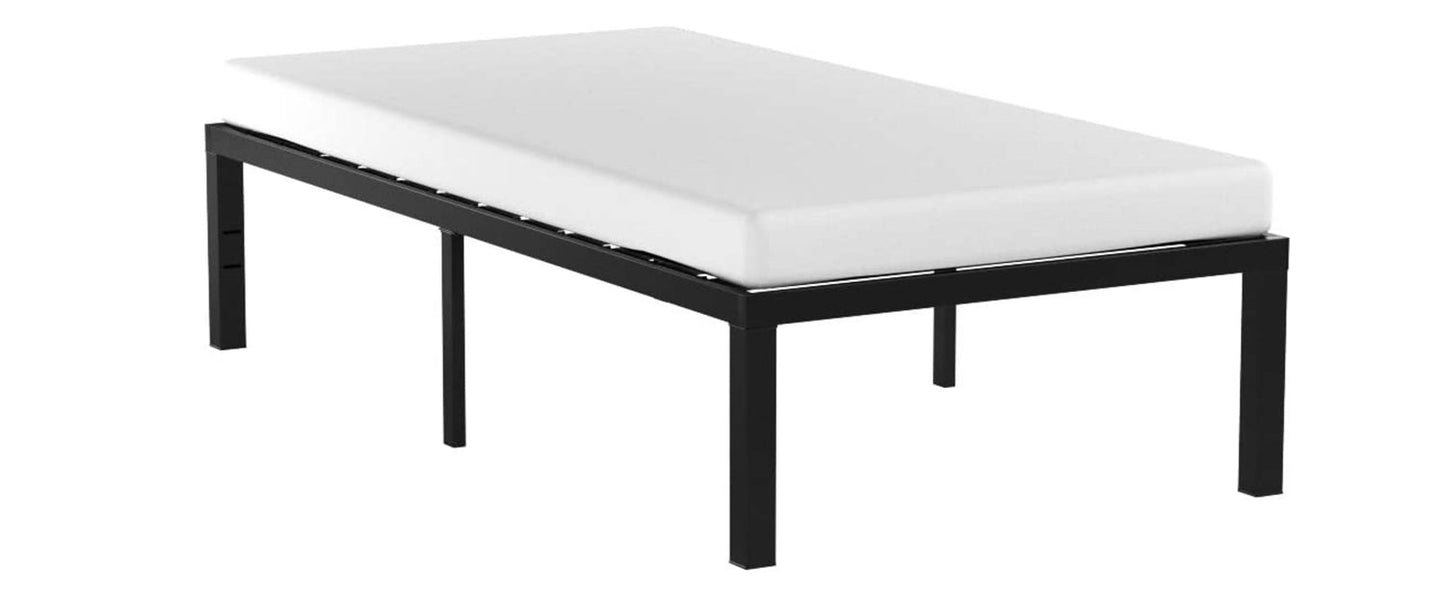 Twin size Modern 16-inch Sturdy Steel Metal Platform Bed Frame — Chic Home-Decor
