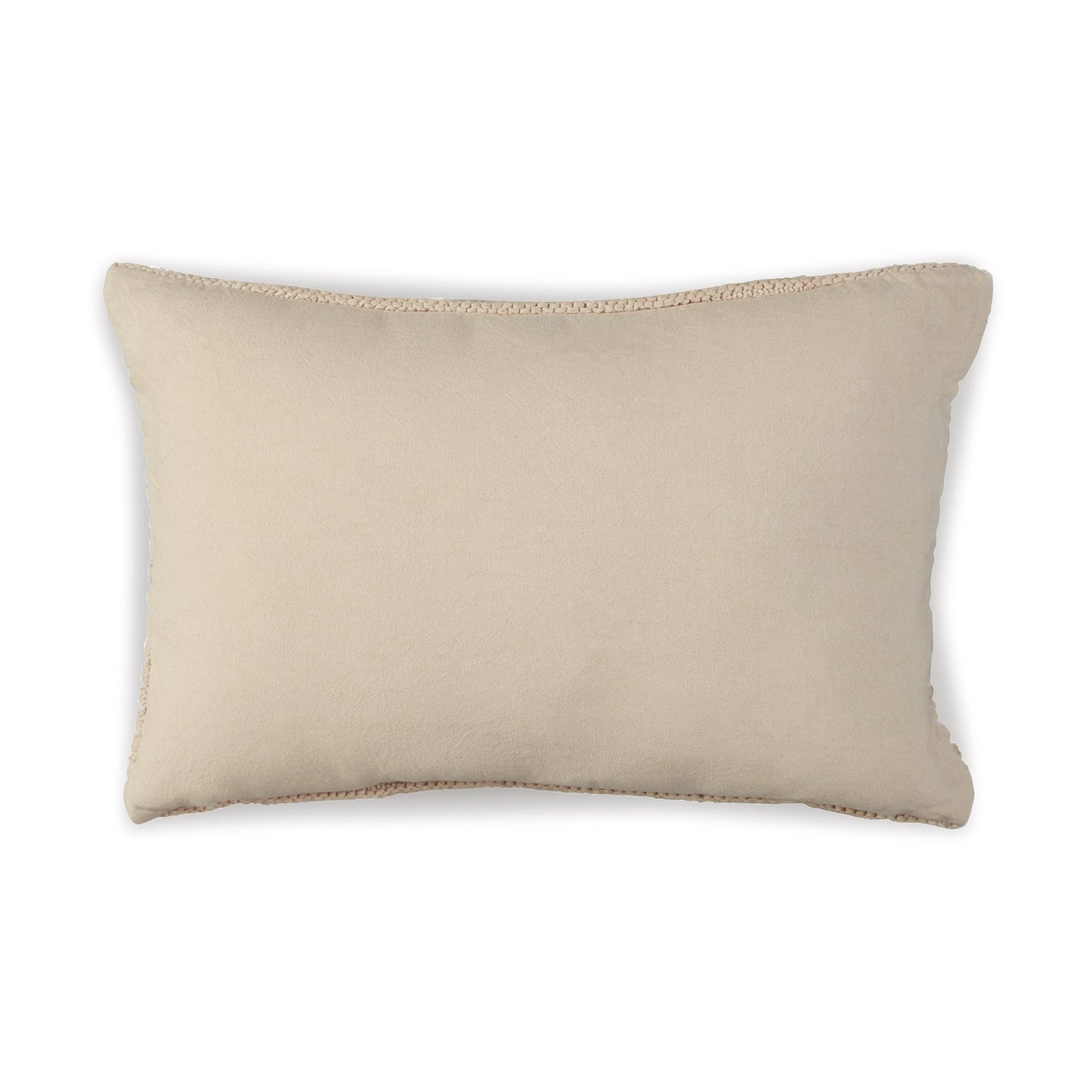 Lumbar Throw Pillow Set of 4, 14 x 22, Polyfill Textured Light Brown Cotton