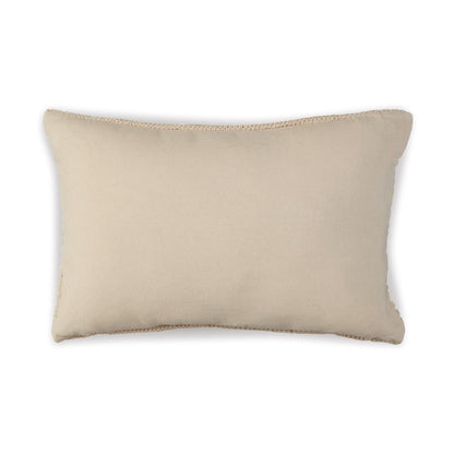Lumbar Throw Pillow Set of 4, 14 x 22, Polyfill Textured Light Brown Cotton