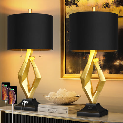 Gold Current Table Lamp