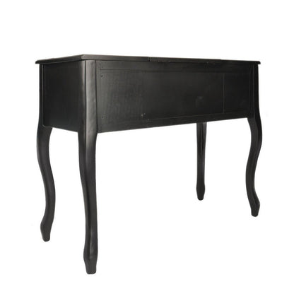 Cherub Vanity Set Featuring Stool And Mirror Black
