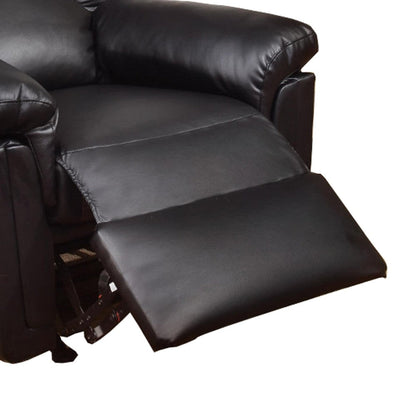 Bonded Leather Rocker/Recliner Black