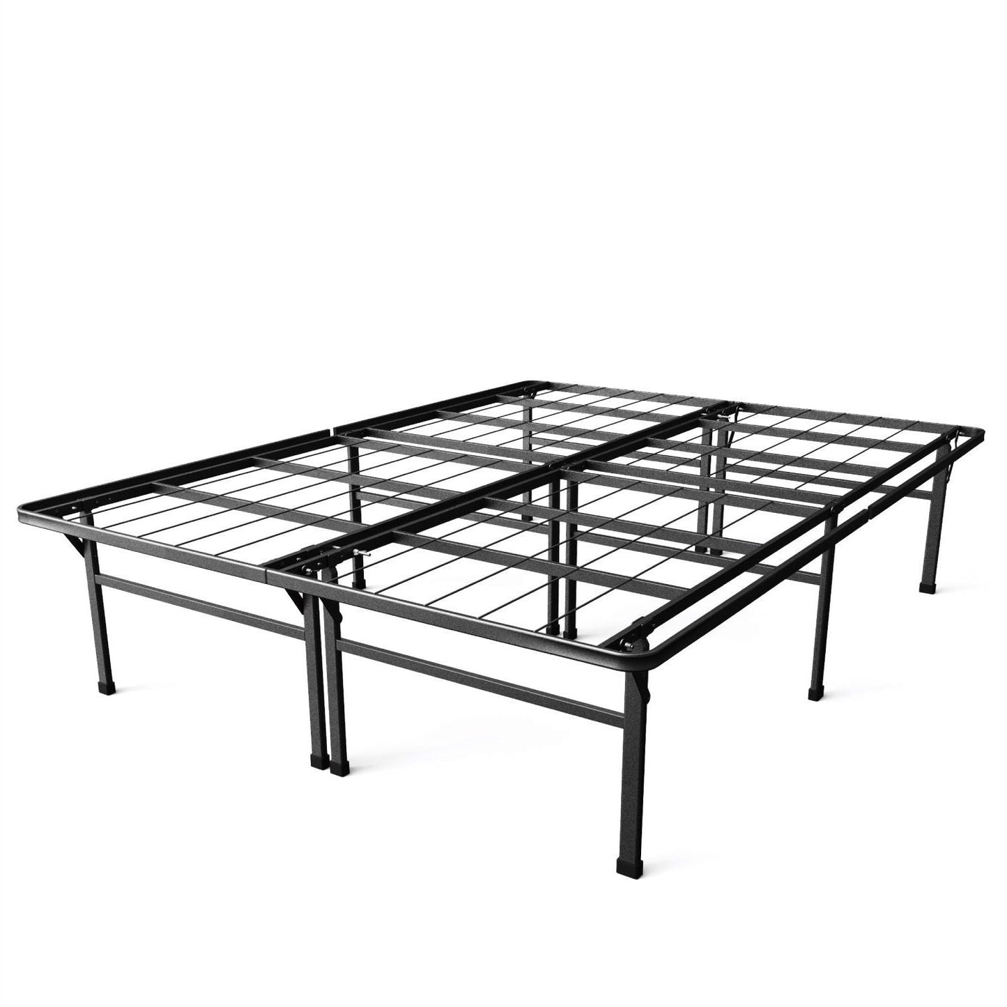 Queen size 18-inch High Rise Folding Metal Platform Bed Frame — Chic Home-Decor